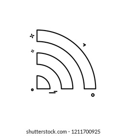 Wifi icon design vector 