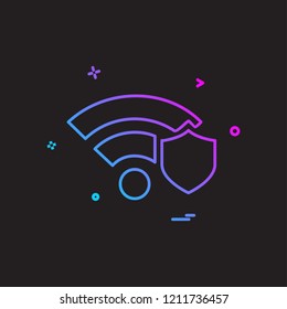 Wifi icon design vector