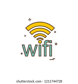 Wifi icon design vector