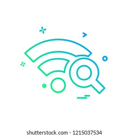 Wifi icon design vector