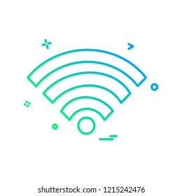Wifi icon design vector