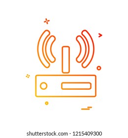 Wifi icon design vector