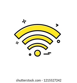 Wifi icon design vector