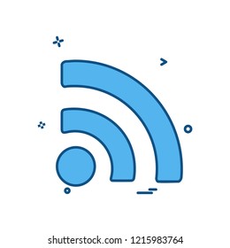 Wifi icon design vector