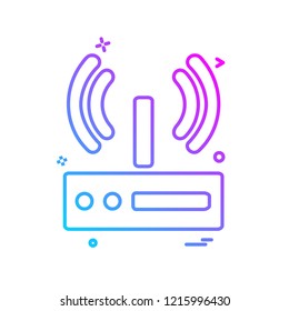 Wifi icon design vector