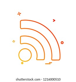 Wifi icon design vector