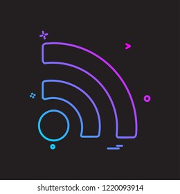 Wifi icon design vector