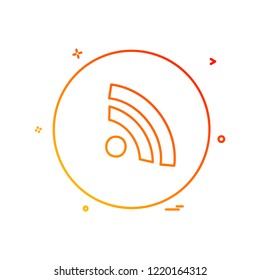 Wifi icon design vector