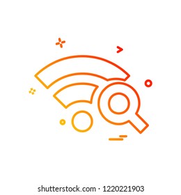 Wifi icon design vector