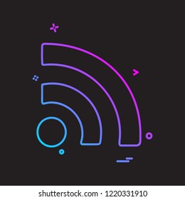 Wifi icon design vector