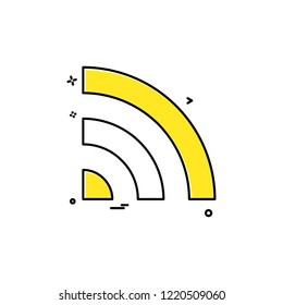 Wifi icon design vector 
