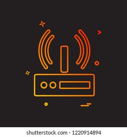 Wifi icon design vector