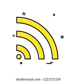 Wifi icon design vector