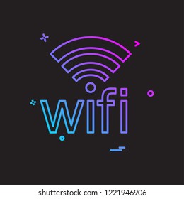 Wifi icon design vector