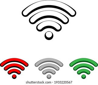 Wifi Icon Design Vector Art Illustration