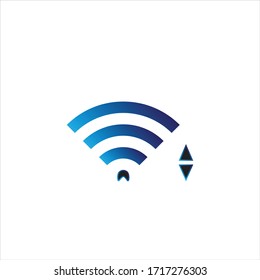 Diseño de icono Wifi. Ilustración vectorial