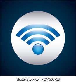 wifi icon design, vector illustration eps10 graphic