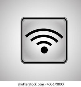 wifi icon design, vector illustration