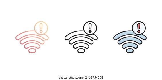 Diseño de icono de Wifi con fondo blanco ilustración de stock