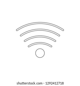 WIFI icon. Element of cyber security for mobile concept and web apps icon. Thin line icon for website design and development, app development