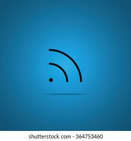 WiFi icon element. Wave propagation.