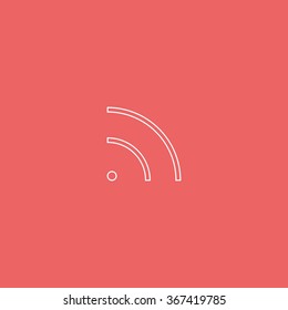 WiFi icon element. Wave propagation.