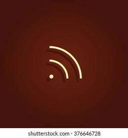 WiFi icon element. Wave propagation.