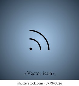 WiFi icon element. Wave propagation.