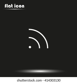 WiFi icon element. Wave propagation.