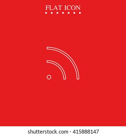 WiFi icon element. Wave propagation.