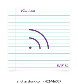 WiFi icon element. Wave propagation.