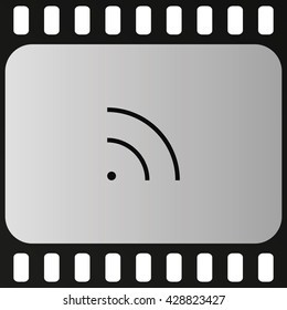 WiFi icon element. Wave propagation.