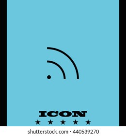 WiFi icon element. Wave propagation.