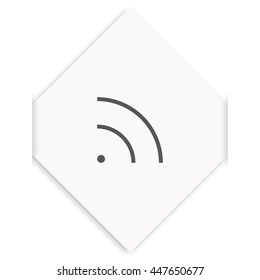 WiFi icon element. Wave propagation.