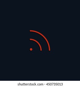 WiFi icon element. Wave propagation.