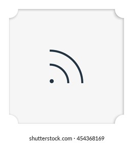 WiFi icon element. Wave propagation.