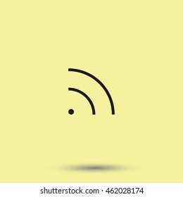 WiFi icon element. Wave propagation.