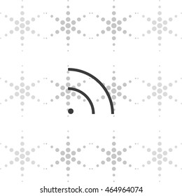 WiFi icon element. Wave propagation.