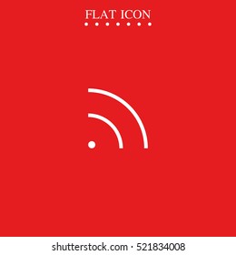 WiFi icon element. Wave propagation.
