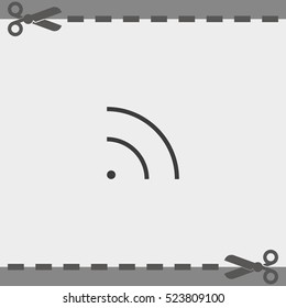 WiFi icon element. Wave propagation.