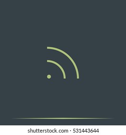 WiFi icon element. Wave propagation.