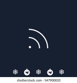 WiFi icon element. Wave propagation.