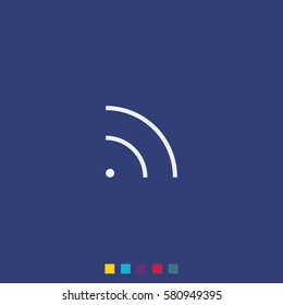 WiFi icon element. Wave propagation.