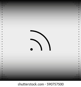 WiFi icon element. Wave propagation.