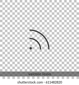 WiFi icon element. Wave propagation.