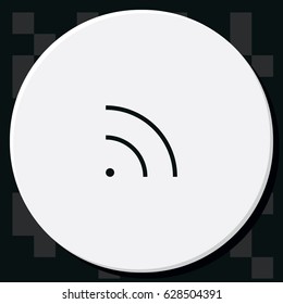 WiFi icon element. Wave propagation.