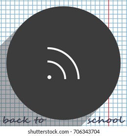 WiFi icon element. Wave propagation.