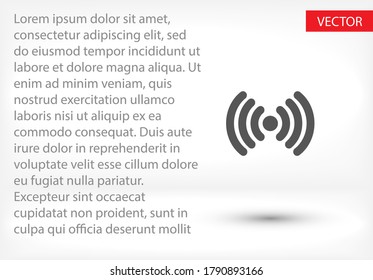 Icono Wi-Fi. Vector Wi-Fi Eps 10. Diseño plano Wi-Fi. Icono de Wi-Fi 10 eps
