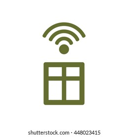 Wi-Fi icon. Flat design.