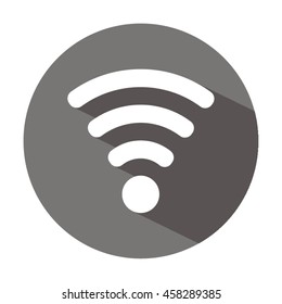 Wi-Fi  icon. Flat design.